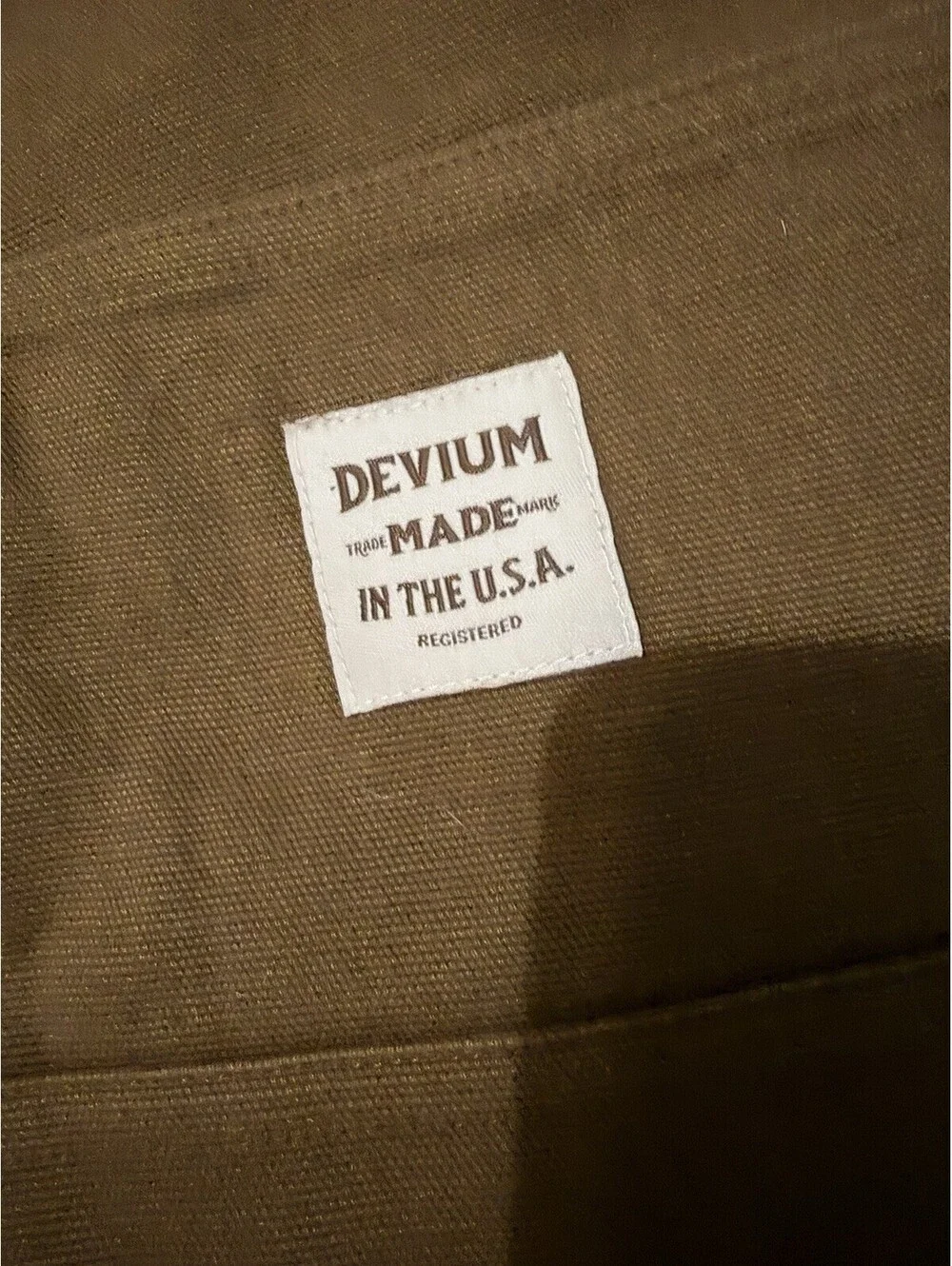 Devium Small Batch Originals Canvas Work Shorts Brown Sz 32 USA Made